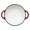ENAMELLED CAST IRON POT 22cm 3L HAGE RED