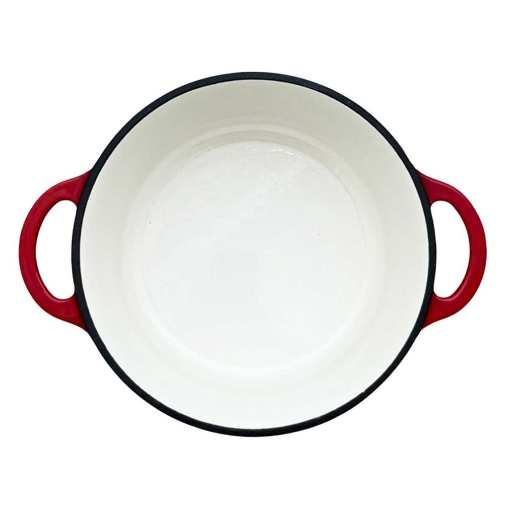 ENAMELLED CAST IRON POT 22cm 3L HAGE RED