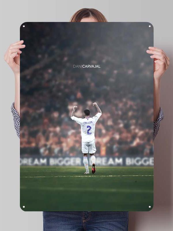 Dani Carvajal Metal Posters Customizable Sign Decor for Room Decoration Football Player Tin Signs for Home Wall Art Decoration
