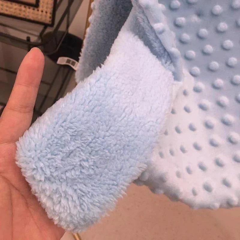 Bebek battaniyeleri sıcak polar termal yenidoğan yumuşak arabası uyku örtüsü karikatür bere bebek yatağı kundak battaniyesi çocuk banyo havlusu