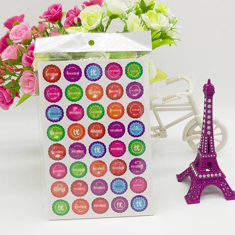 Smiley Face Stickers for Kids: Colorful Reward & Educational Stickers with Numbers & Letters