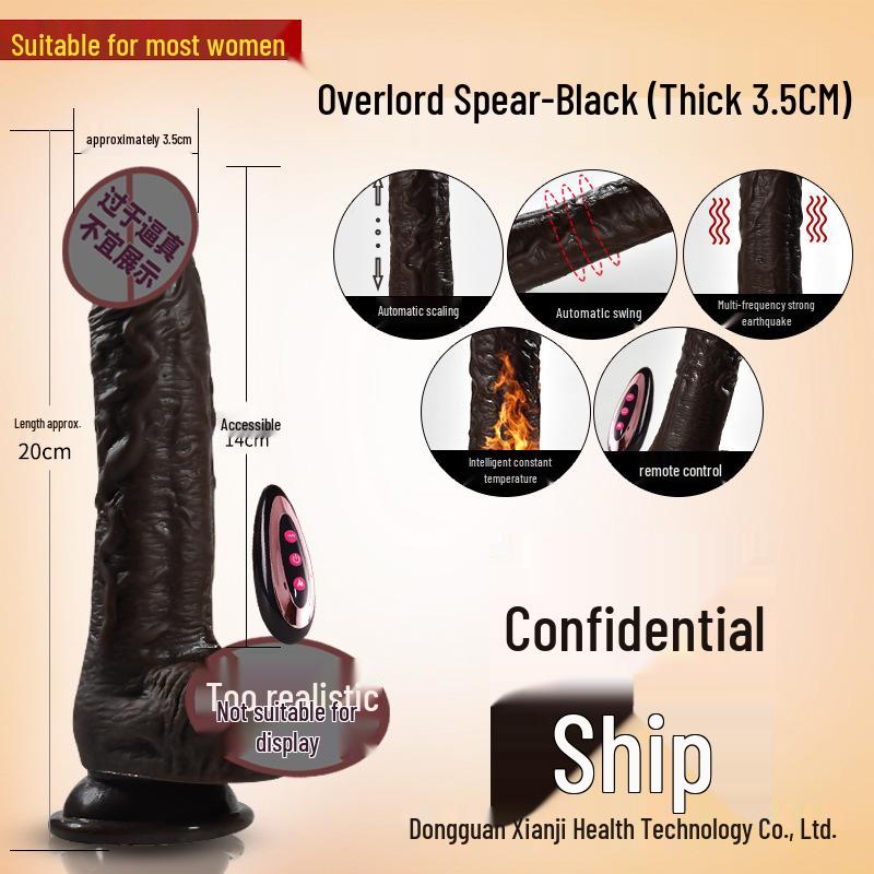 Realistic Telescopic Vibrating Dildo for Women - Adult Sex Toy