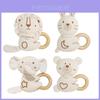 Baby Organic Cotton Rattle Set With Grasping And Soothing Features For Newborns