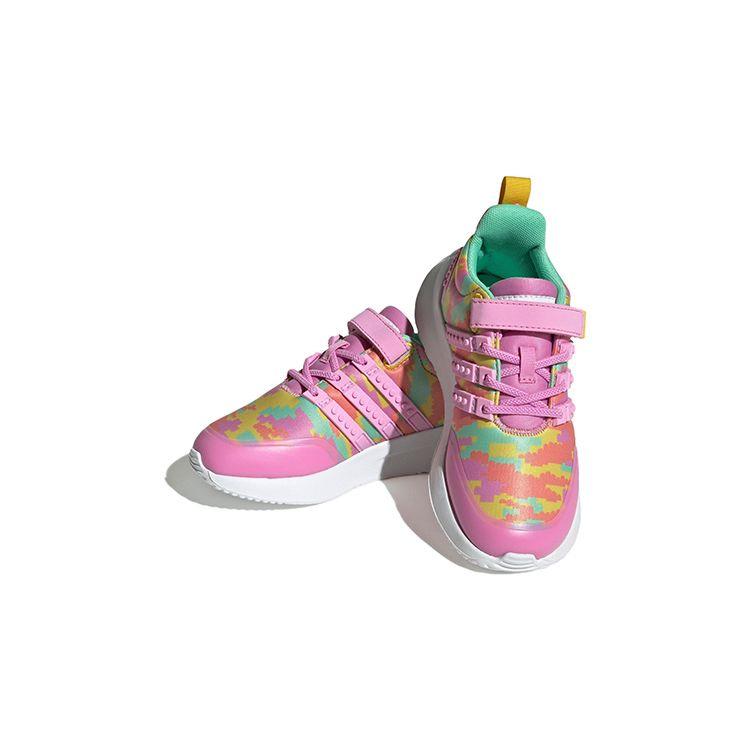 Adidas LEGO x Racer TR21 EL Little Kid Digi Camo - Bliss Orchid Kids Sneakers Pink Equipment-Yellow HQ1326