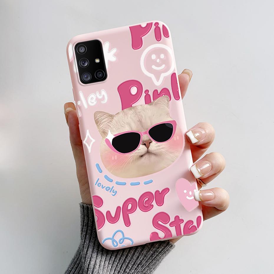 For Samsung Galaxy A51 A71 5G Case SM-A516F SM-A716F Soft Slim Cute Cartoon Frog Back Cover Fundas Bumper For Samsung A 51 Coque