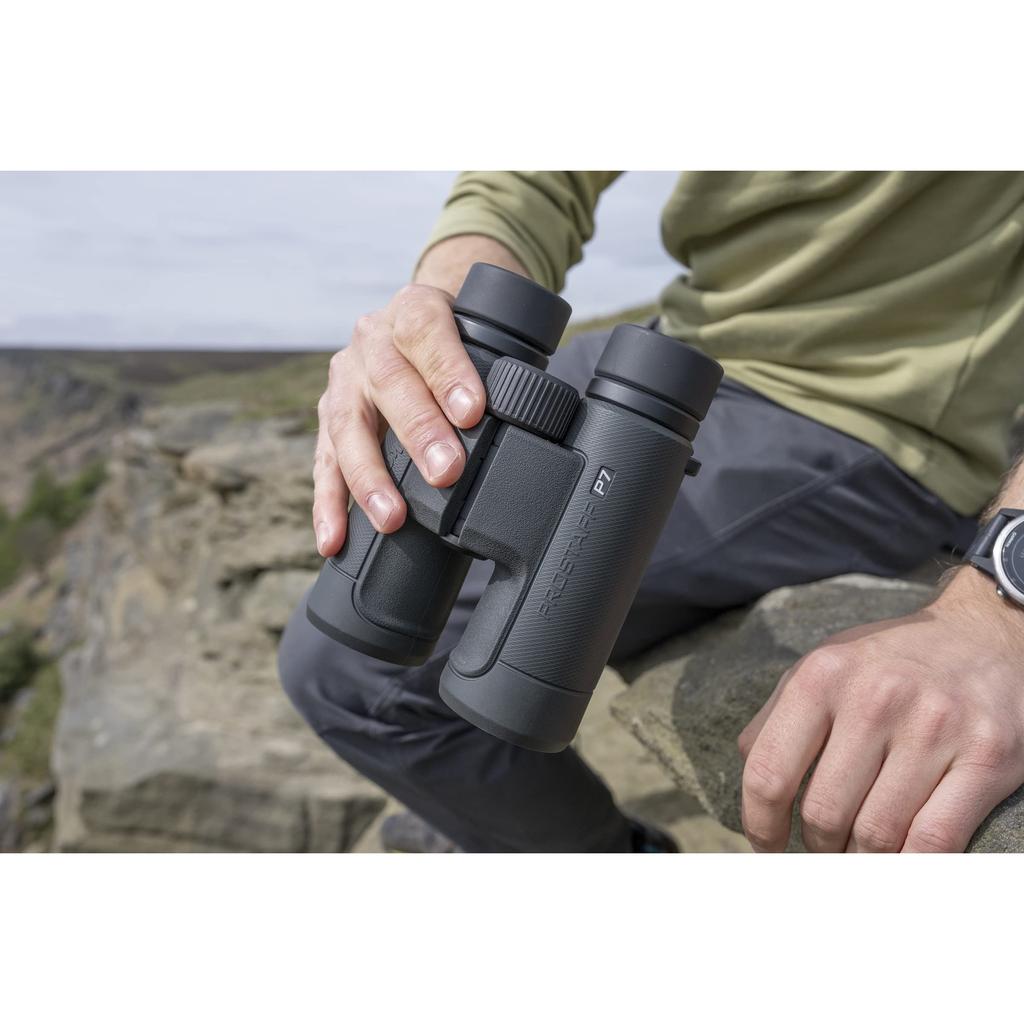 Nikon PROSTAFF P7 10x30 Fernglas 10-fache Vergrößerung Kompakt für Vogelbeobachtung, Konzerte, Sport, Reisen - Anthrazitgrau