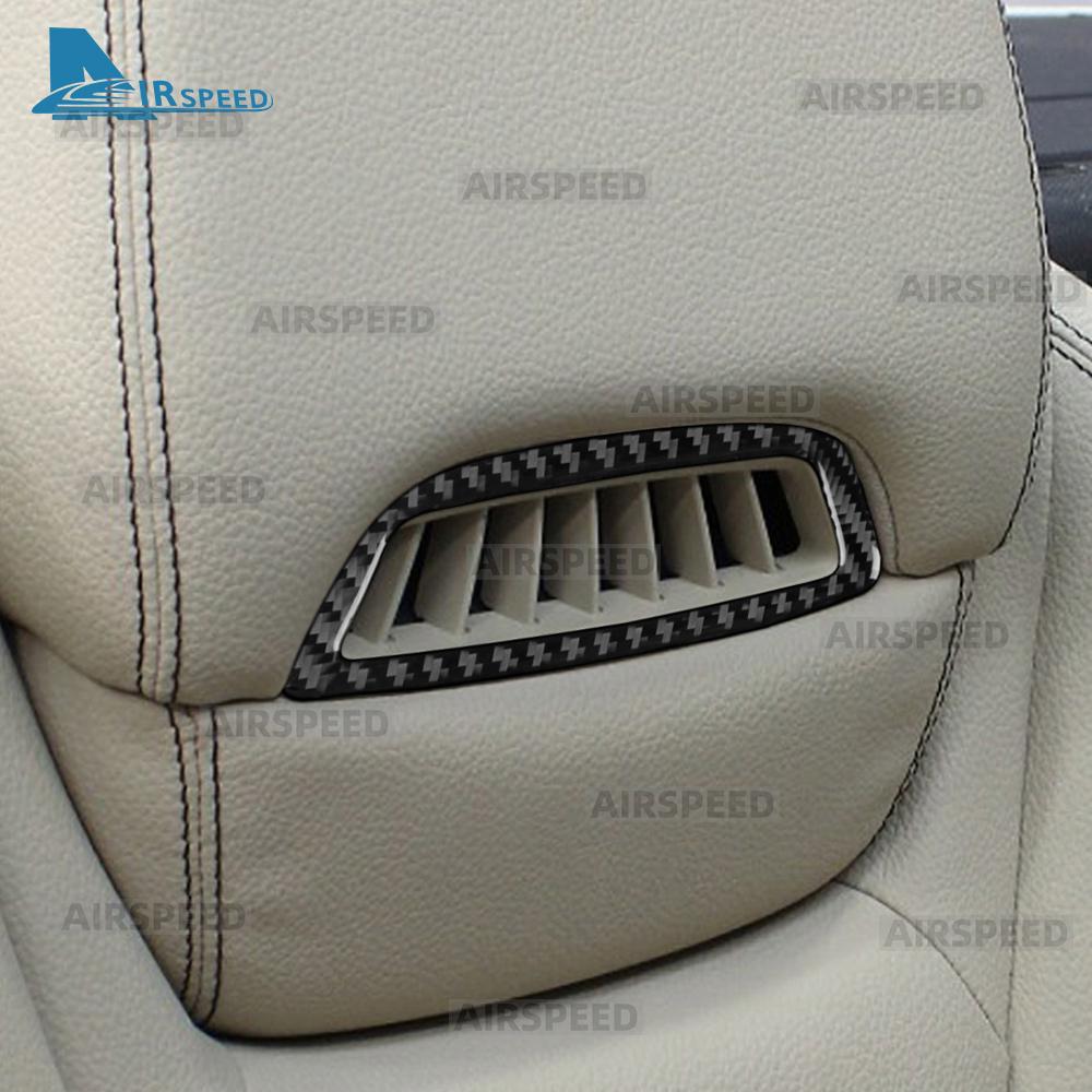 For Mercedes Benz SLK R172 2011-2015 2016 SLC 2016-2020 Car Seat Headrest Panel Interior Real Soft Carbon Fiber Trim Sticker