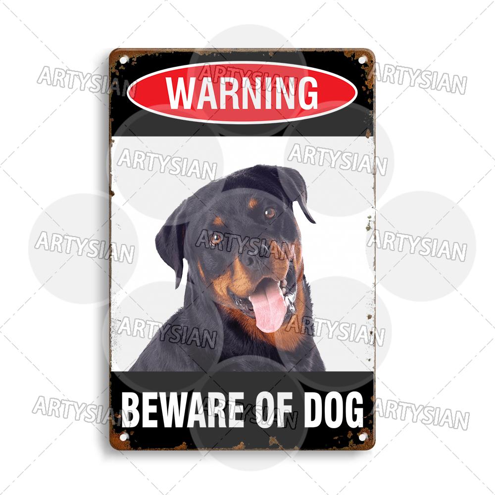 Beware Of Dogs Metal Sign Bichon Bulldog Schnauzer Pit Bull Shar Pei Chihuahua Maltese Greyhound Cairn Staffordshire Great Dane