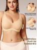 Wireless Soft Support Seamless Bra for Plus Size Women – Comfortable Fit for Large Busts