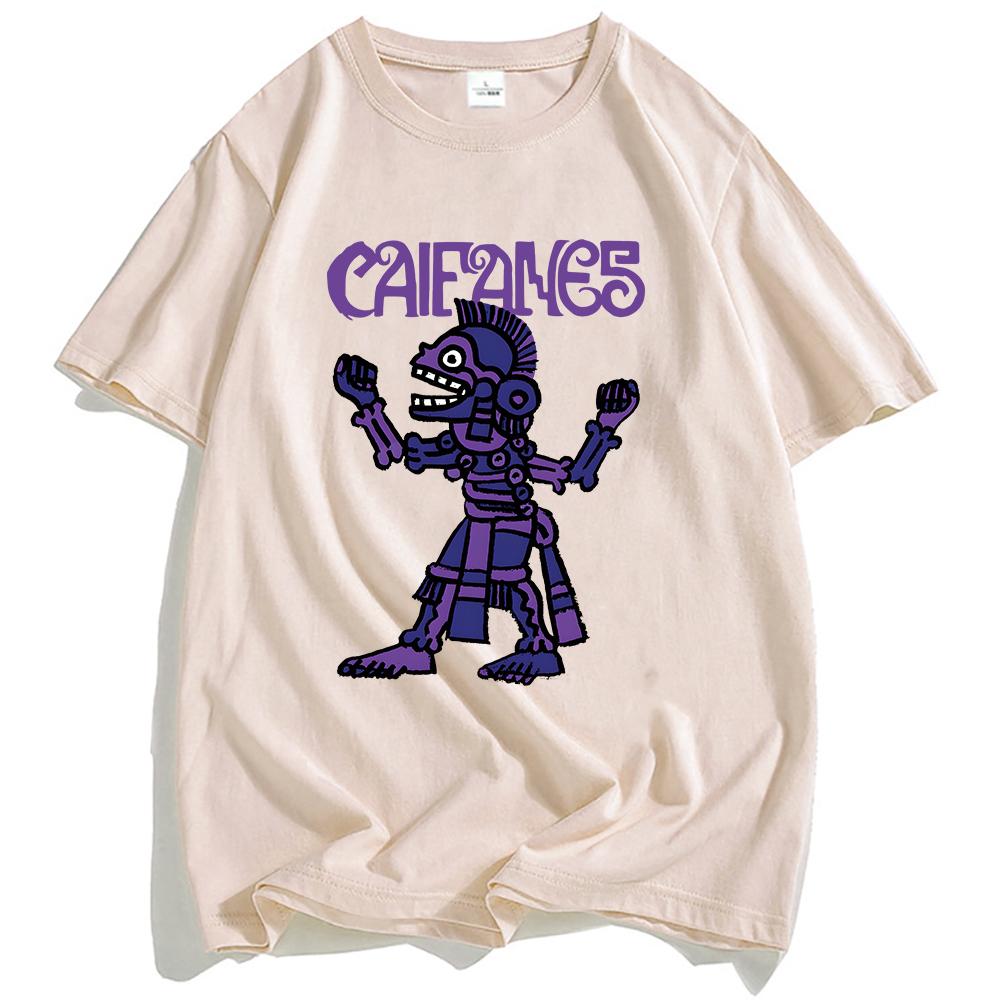 Rock Band CAIFANES T-shirt Cotton Short Sleeve Casual Tshirts Grunge Unisex Streetwear Hip Hop Fashion Men Women T Shirt Print