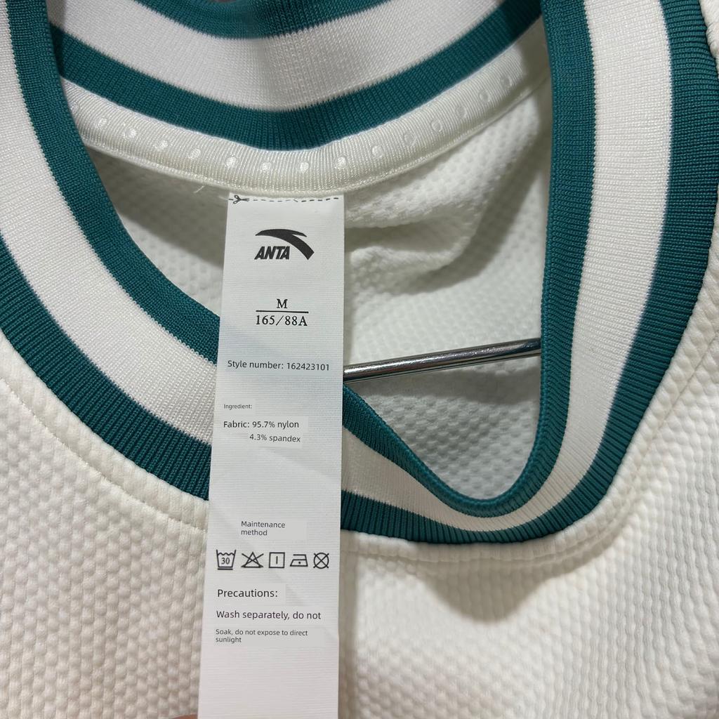 Anta Genuine Summer Casual Knitted Breathable Tennis Sleeveless Vest Women's Sports Slim Fit Top