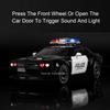 Scale 1:32 Hellcat Police Car Charger Challenger 1970 Model Toy Alloy Diecast Pull Back Sound Light Vehicle for Boys Presents