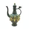 Spirit Pot with Lid Ornate Decorative Metal Ewer Sculptural Antique Style