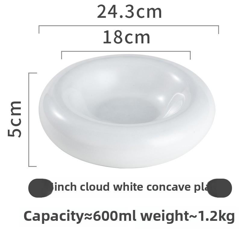 Molecular Gastronomy Tableware Appetizer Plate Sashimi Plate Creative Restaurant Circular Insulation Ceramic Dessert Plates