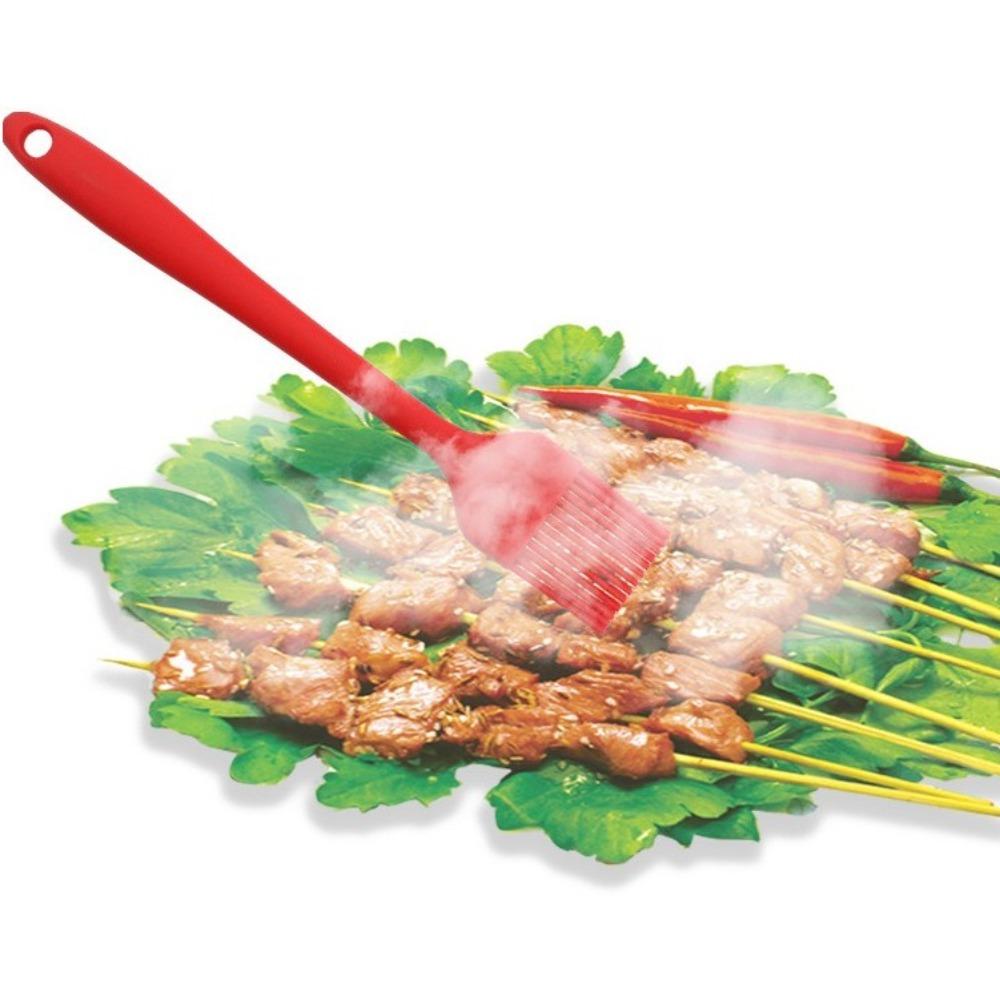 

4pcs Heat Resistant Silicone Spatula Set Oil Brush Non Stick Cookware Cream Cake синій