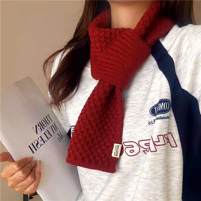 Christmas new series scarf new fashion warm knitted scarf autumn and winter student couple gift shawl