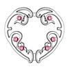 Heart-Shaped Stainless Steel Hollow Nipple Studs with Anti-Diamond Design