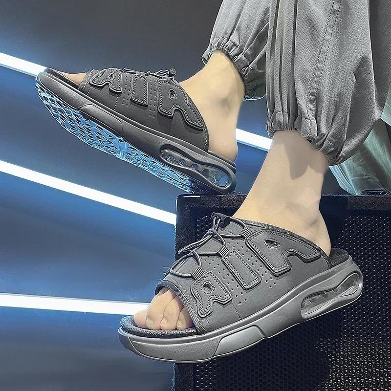 Slippers Men Air Cushion Design Slide Man Summer New PVC Soft Non-slip Men's Sports Slippers for Men Flip Flops Chanclas Hombre