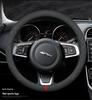 Jaguar Steering Wheel Cover: Suede and Leather for XJ, XEL, F-PACE, XFL, E-PACE, XE