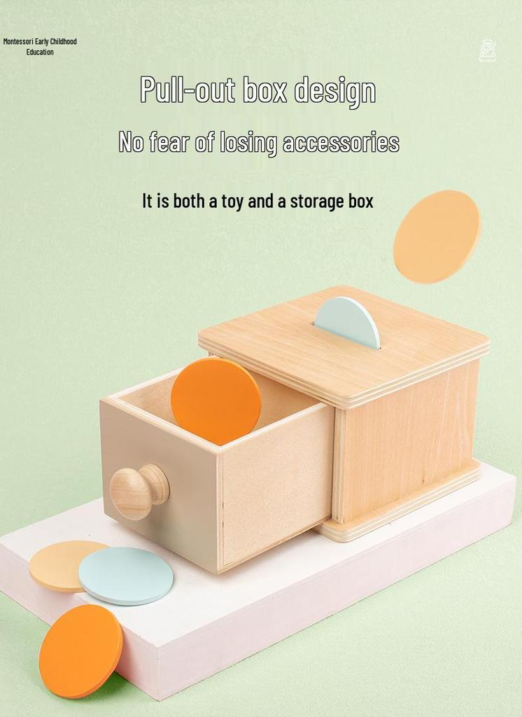 Montessori Wooden Coin Box: Children's Educational Toy for Early Intelligence Development