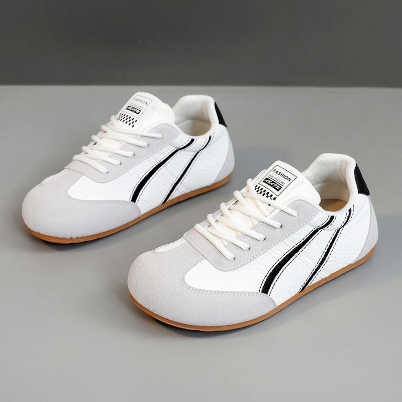

[Customized] ZY8587 Summer 2025 Little White Shoes New Korean Version ins Female Students Thick Bottom Increase Mesh Transparent 35