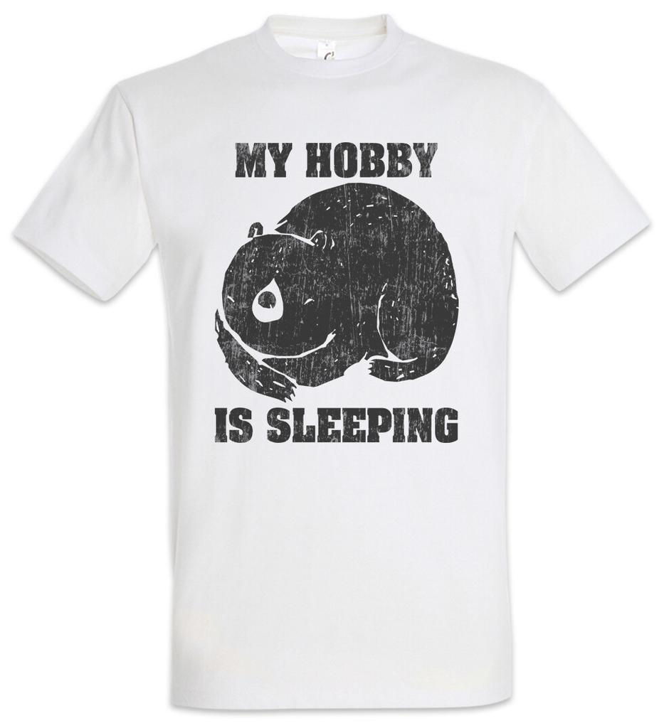 My Hobby Is Sleeping T-Shirt Mens Womens Tees Top Chilling Chiller Lazy Bear Bears