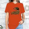 Leopard Print Dachshund Dog Graphic Tshirt Unisex Casual Cotton Short Sleeve Cute Pet Lover Tee