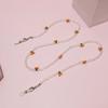 Retro Cherry Eyeglasses Chain Sophisticated Sunglasses Lanyard Accessory With Pearls And Cherry Embellishments