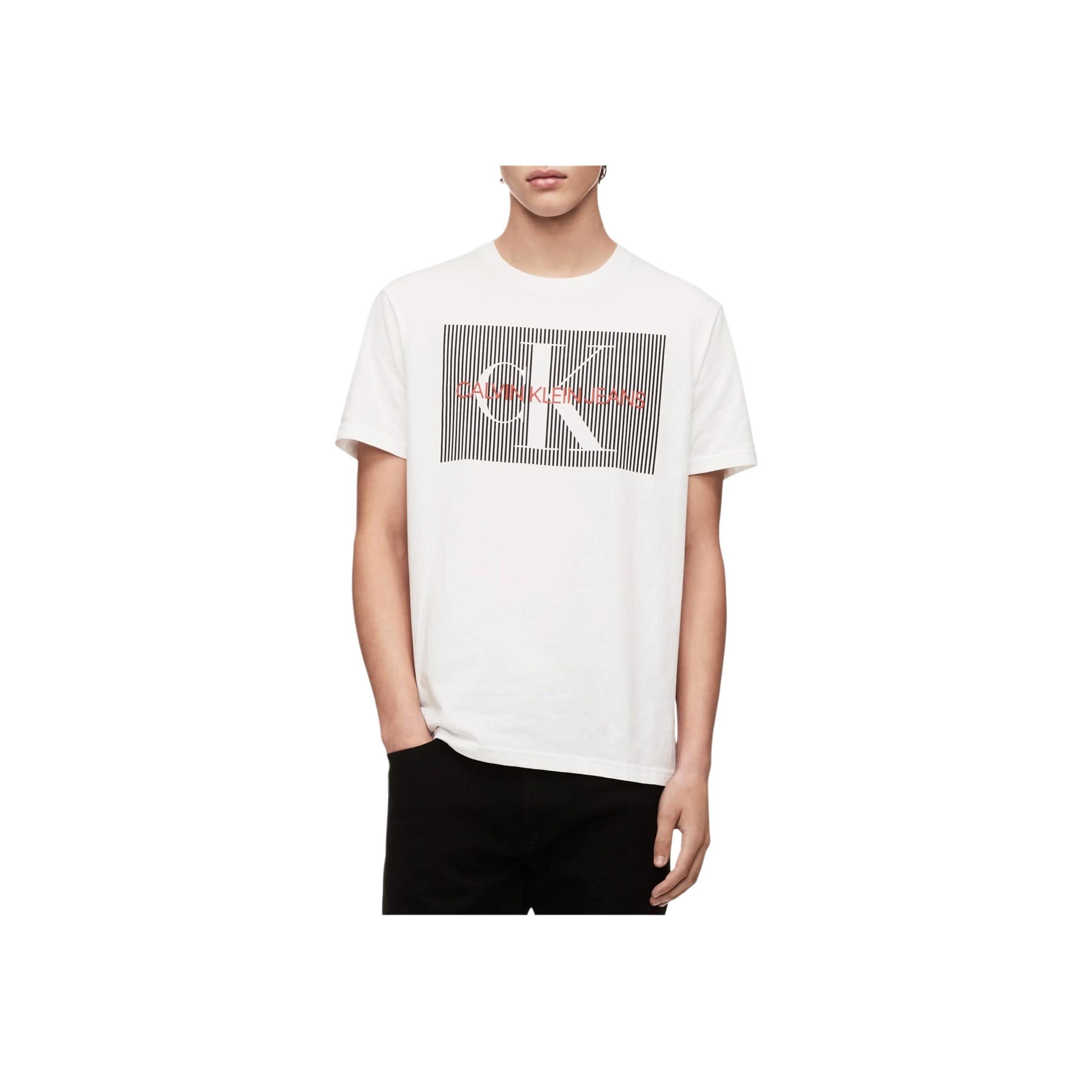 

Calvin Klein Minimalist Letter Comfortable Short Sleeve T-Shirt Men Tops 41K1503-103 L