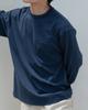 WORTHWHILE MOVEMENT Stitch Pocket Long Sleeve Tee (Dark Blue)
