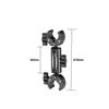 Winter Sports Skiing Skating Compatible Multi Size Aluminum Alloy Action Camera Connecting Extension Arm Super Clamp