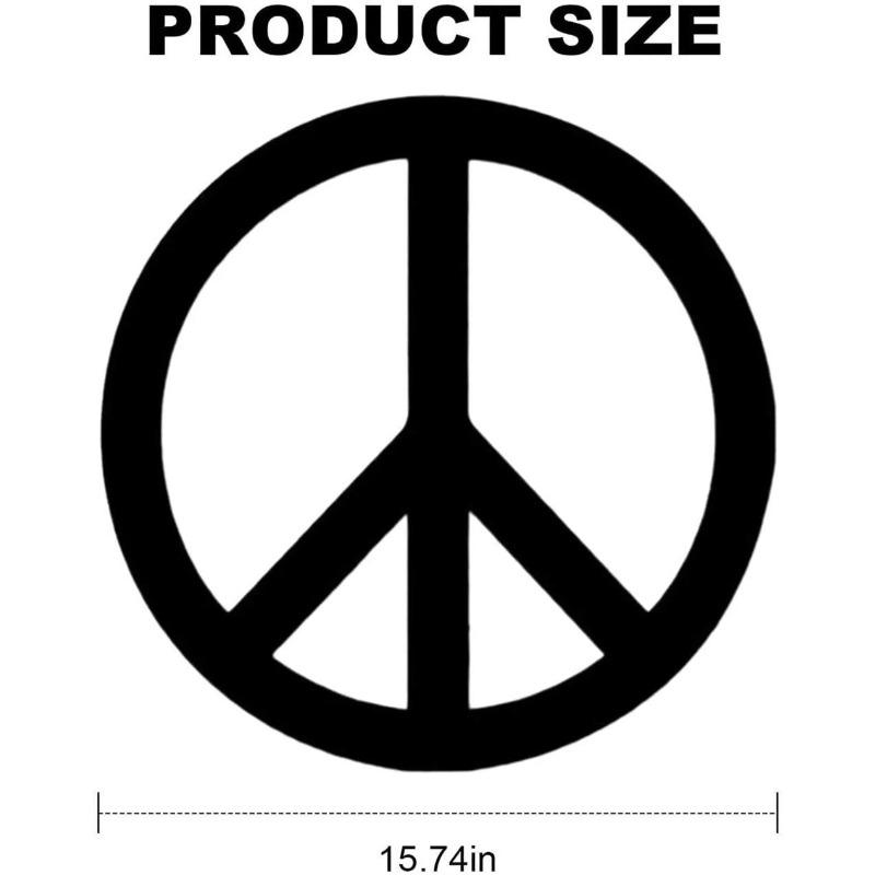 

1 шт. Металлическое настенное панно «Мир», Черная подвесная табличка, Круглая металлическая настенная скульптура, Домашний декор, Железные поделки, Настенное украшение, Наклейка на стену чёрный