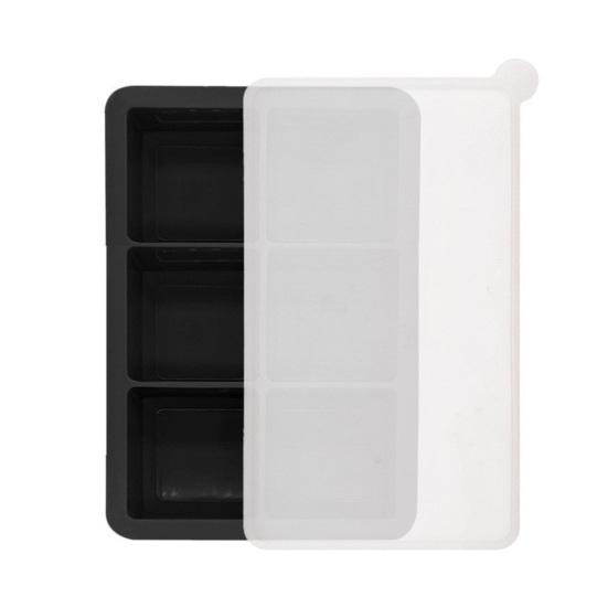 Silicone Ice Cube Trays with Lids Stackable Reusable Ice Cube Molds