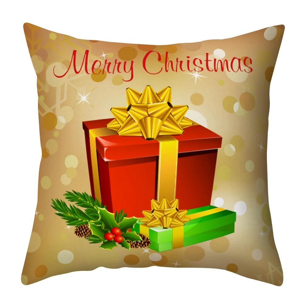 Weihnachts-Themed Kissenbezüge Auto Ornamente Büro Santa Claus Wohnzimmer Sofa Hause Kissenbezüge