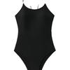 Fashion Pure Desire Leopard Print Bright Color Backless Bikini Swimsuit For Summer