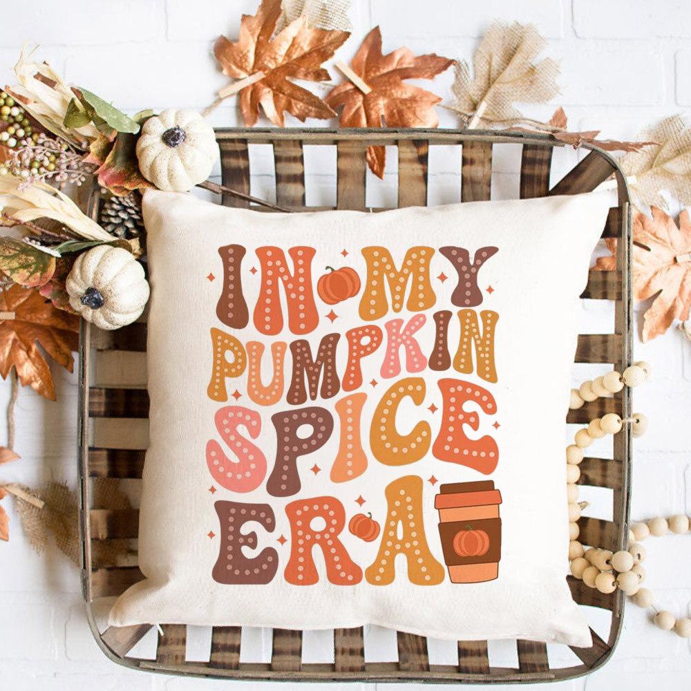 Kürbis Truthahn Muster Kissenbezug Herbst Party Deko Zuhause Kissenbezug Herbst Feiertag Kissenbezug Thanksgiving Herbst Geschenk