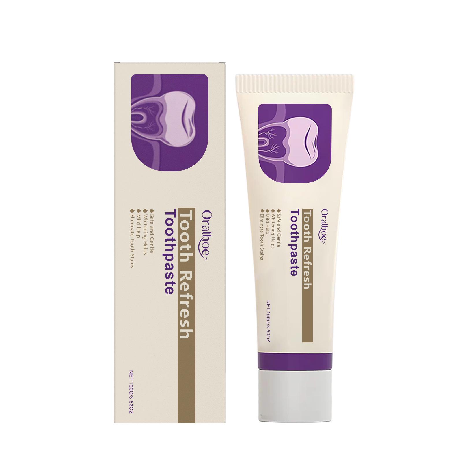 ORALHOE Whitening Toothpaste: Gentle on Teeth, Whitens and Freshens Breath, Cares for Mouth.