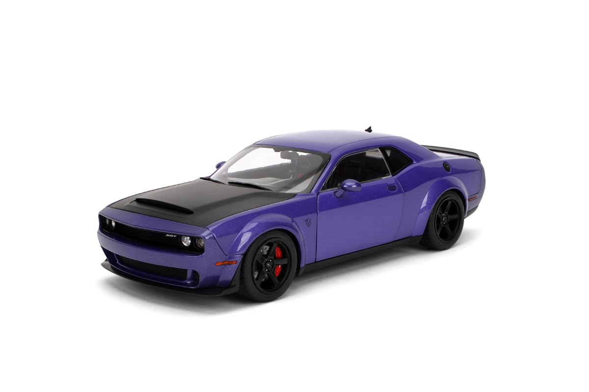 

Kyosho Jada Toys PINK SLIPS Series Scale Dodge Challenger SRT Demon Purple Finished Model JADA36473 1/18