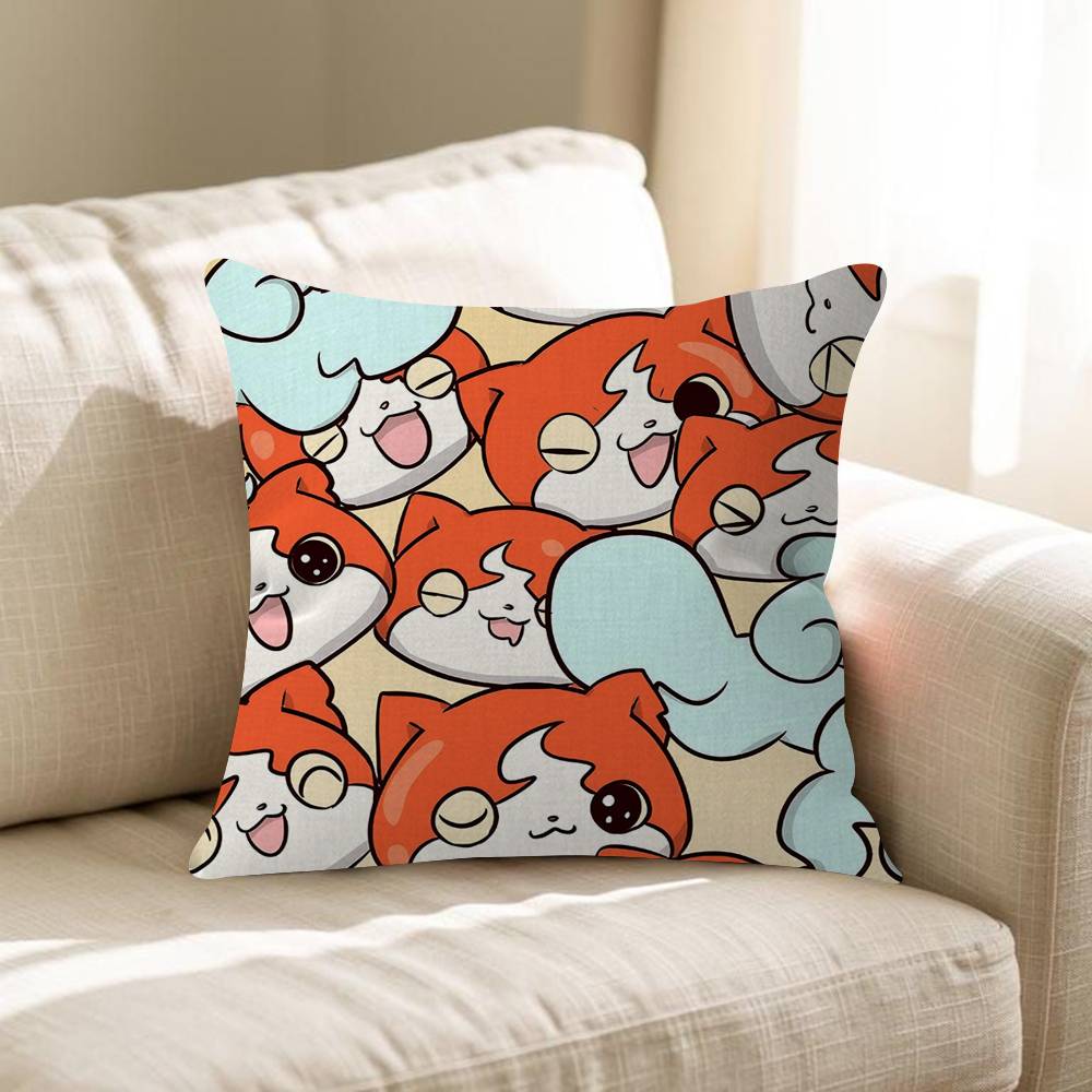 JJibanyan Pillowcase Toon Gift Cushion Cover Bedroom Home Sofa Chair Seat Decor Pillow Case
