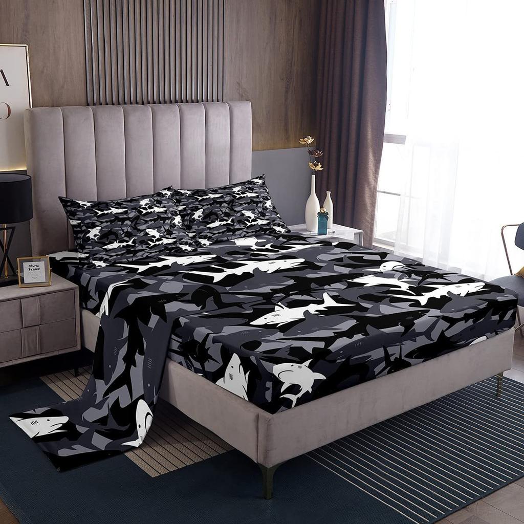 Gamepad pattern mattress four-piece digital printing bedroom room dormitory bedding decoration