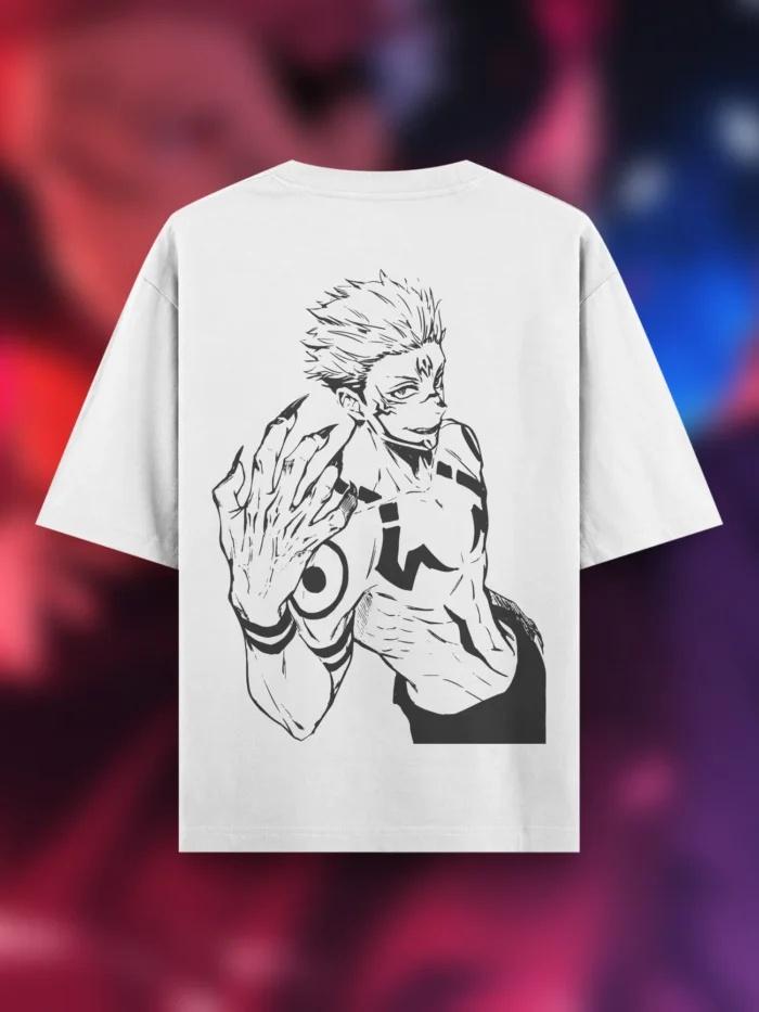 Jujutsu Kaisen Ryomen Sukuna Doublesided Print TShirt Anime Manga Graphic Cotton Tee for Men  Kids Casual Streetwear Top
