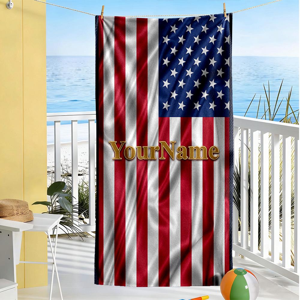 Dallas Customizable Name Beach Towel Soft Durable Quick-Dry Ideal for Travel Outdoor Swim Pool Yoga Surf Camping Hiking Gym Gift Holiday