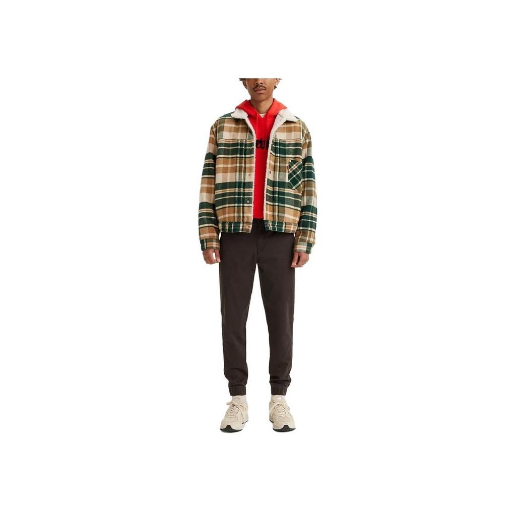 Levis SS23 Solid Color Straight Leg Comfortable Casual Pants Men Bottoms Black A4761-0000