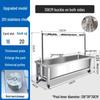 miflame Movable Mop and Bucket Storage Rack with Drainer