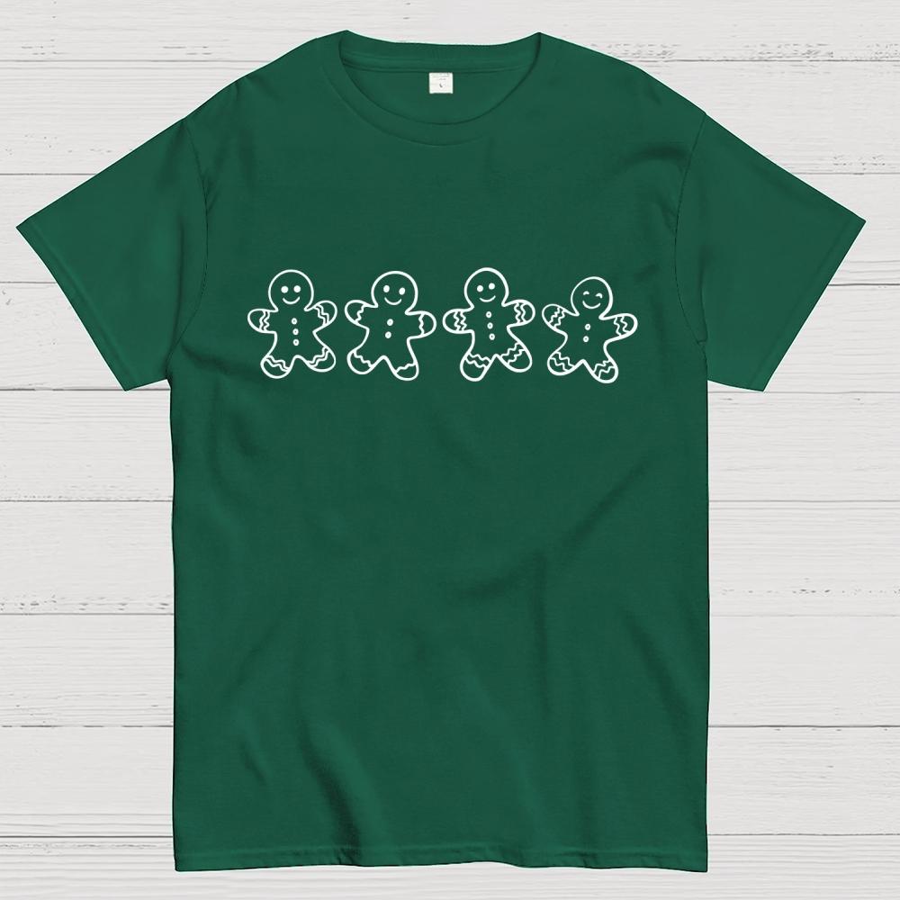 Christmas Gingerbread Cookies Cotton Summer Casual Cool Loose T-Shirt