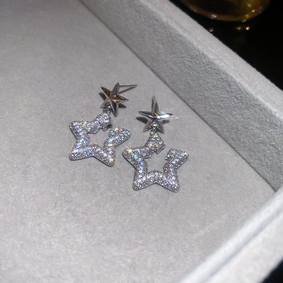 Silver Zircon Butterfly Teardrop Earrings - Luxurious, Elegant & Versatile Jewelry for Women