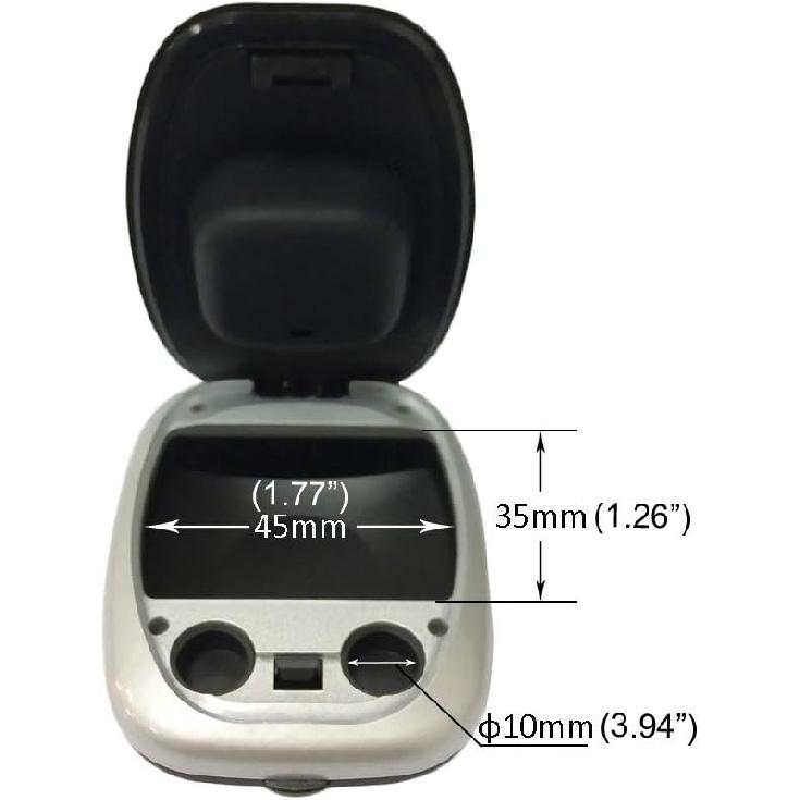 SOUNDLINK Hearing Aid Case Hard Storage Box with Battery Compartment for Custom Hearing Aids CIC ITE ITC