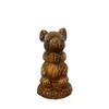 Resin Pray Mouse Statue 5.12x3.94x3.54in Priest Craft Ornament  Office Desktop Decor