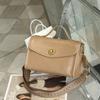 Vegetable Tanned First Layer Cowhide Women'S Bag Single Shoulder Women'S Bag Fashionable Multi-Compartment Large Capacity Practical Locomotive Square