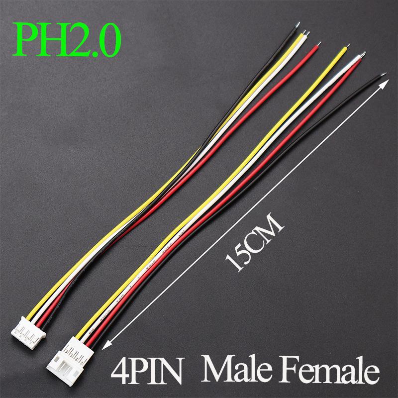 1Pair PH 2.0mm XH2.54MM  2/3/4/5/6 Pin  Female Male Plug / PH2.0 XH2.54MM   Terminal Socket Wires Cables Connector 26AWG 15CM